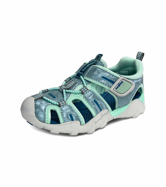 CANYONキッズ サンダル 軽量 メッシュ 通気性 つま先保護 ベルクロ 水遊び 夏用 歩きやすい 子供靴rs7082