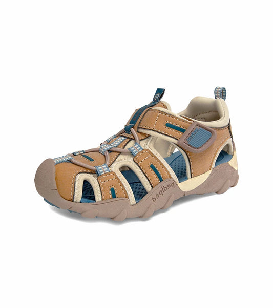 CANYONキッズ サンダル 軽量 メッシュ 通気性 つま先保護 ベルクロ 水遊び 夏用 歩きやすい 子供靴rs7081