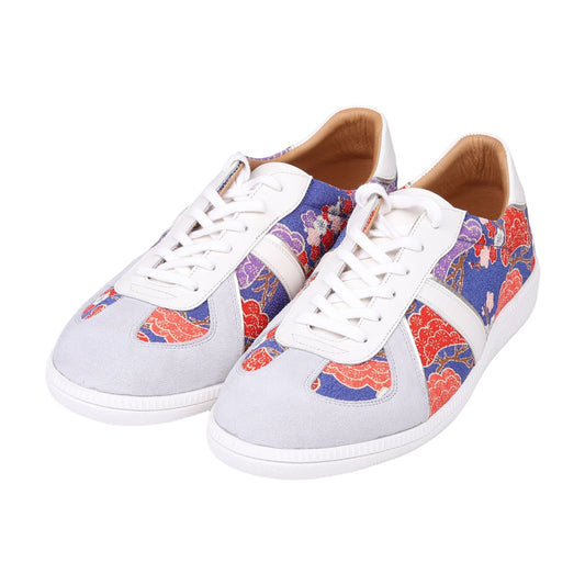 レディース 和柄 スニーカー ローカット 花柄 和風デザイン 軽量 カジュアル きれいめ 歩きやすい 大人 靴:SWL-05