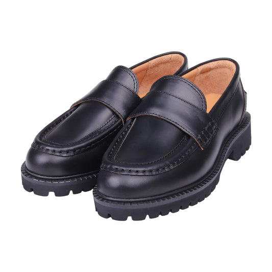 レディース 厚底 ローファー シンプル ボリュームソール カジュアル 歩きやすい きれいめ 大人 靴:SWL-10